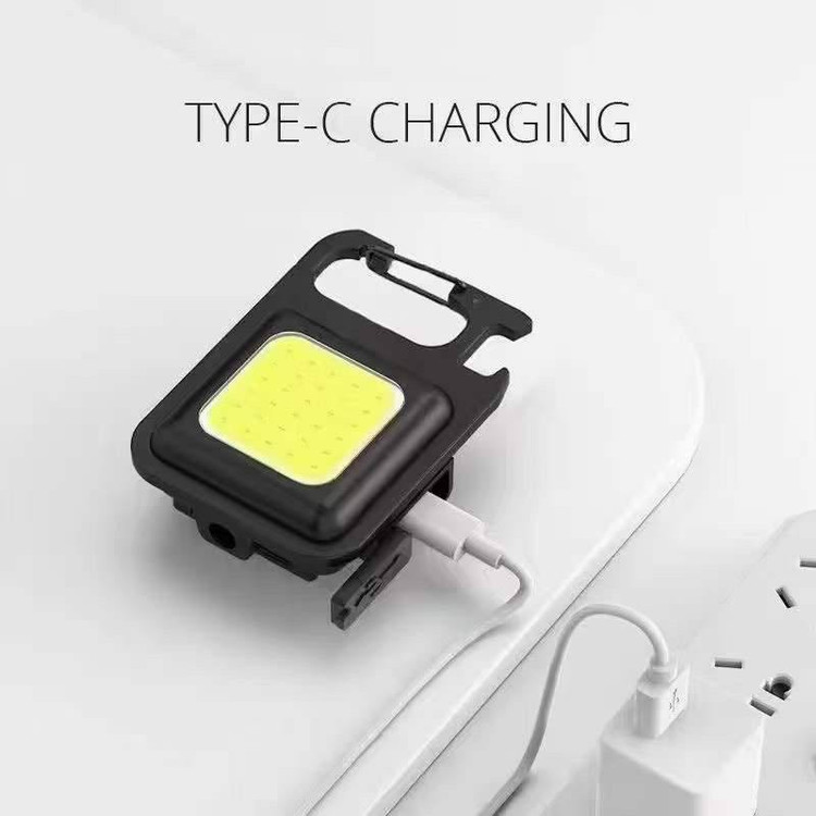 چراغ قوه جیبی cob مدل keychain light دارای آهنربا کیفیت معمولی