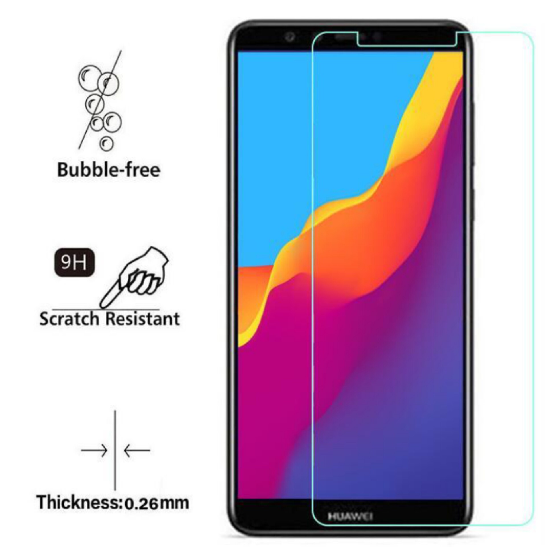 گلس شیشه ای honor 7a کیفیت عالی