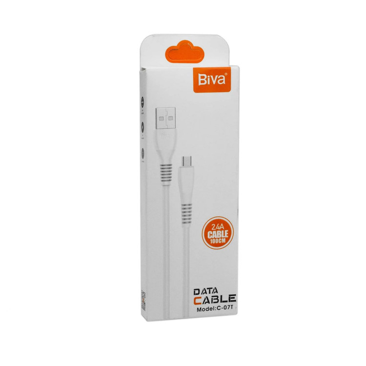 کابل شارژ تایپ سی biva مدل c-07t با سرعت شارژ عالی