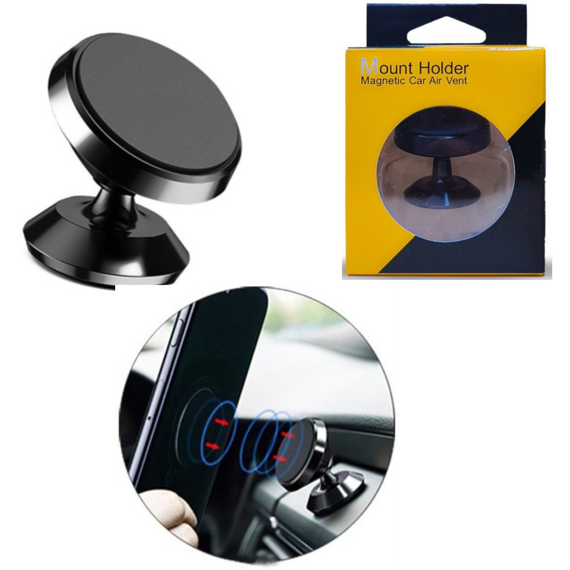 هولدر مگنتی مغناطیسی Mount holder Magnetic دارای 4 آهنربای داخلی قوی کیفیت عالی