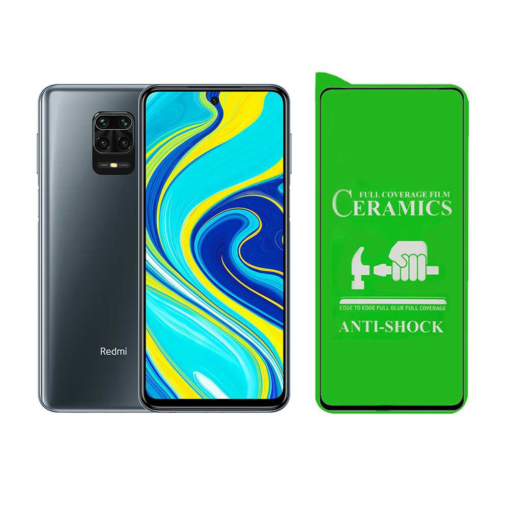 گلس سرامیکی شفاف شیائومی redmi note 9 کیفیت عالی ( گلس ردمی نوت 9 )