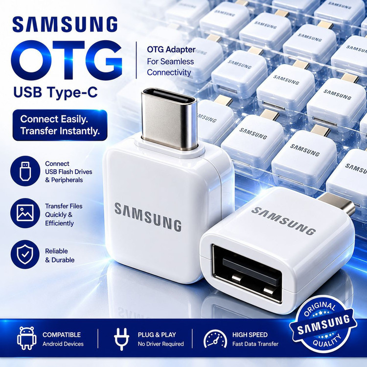 تبدیل otg تایپ سی سامسونگ usb3 کیفیت عالی ( سالم و تست شده )