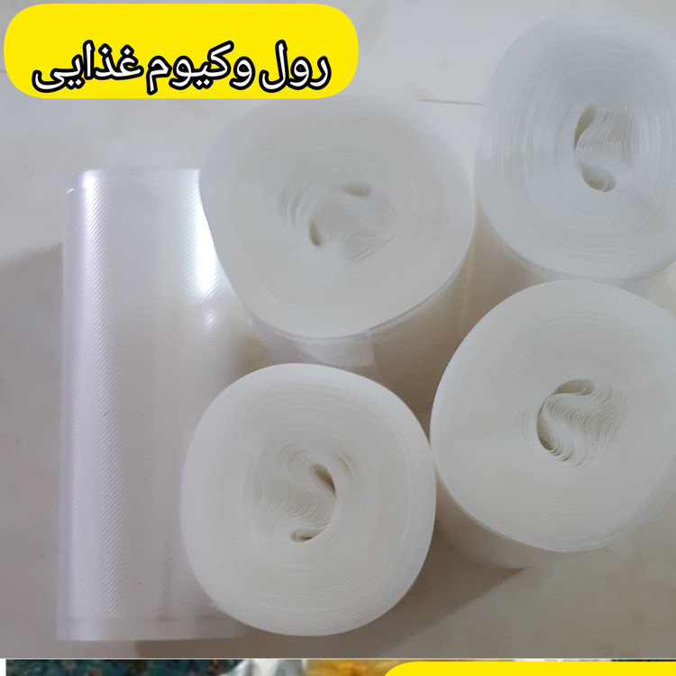 10 رول پلاستیک وکیوم عمده عرض 25