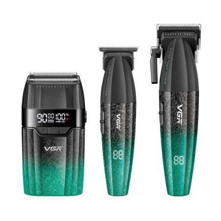 ست ماشین اصلاح وی جی ار مدل V-640 S3 سه قلو حجم زن و خط زن و شیور