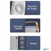 پنکه مه پاش دوقلو مدل Double-ended Spray Fan