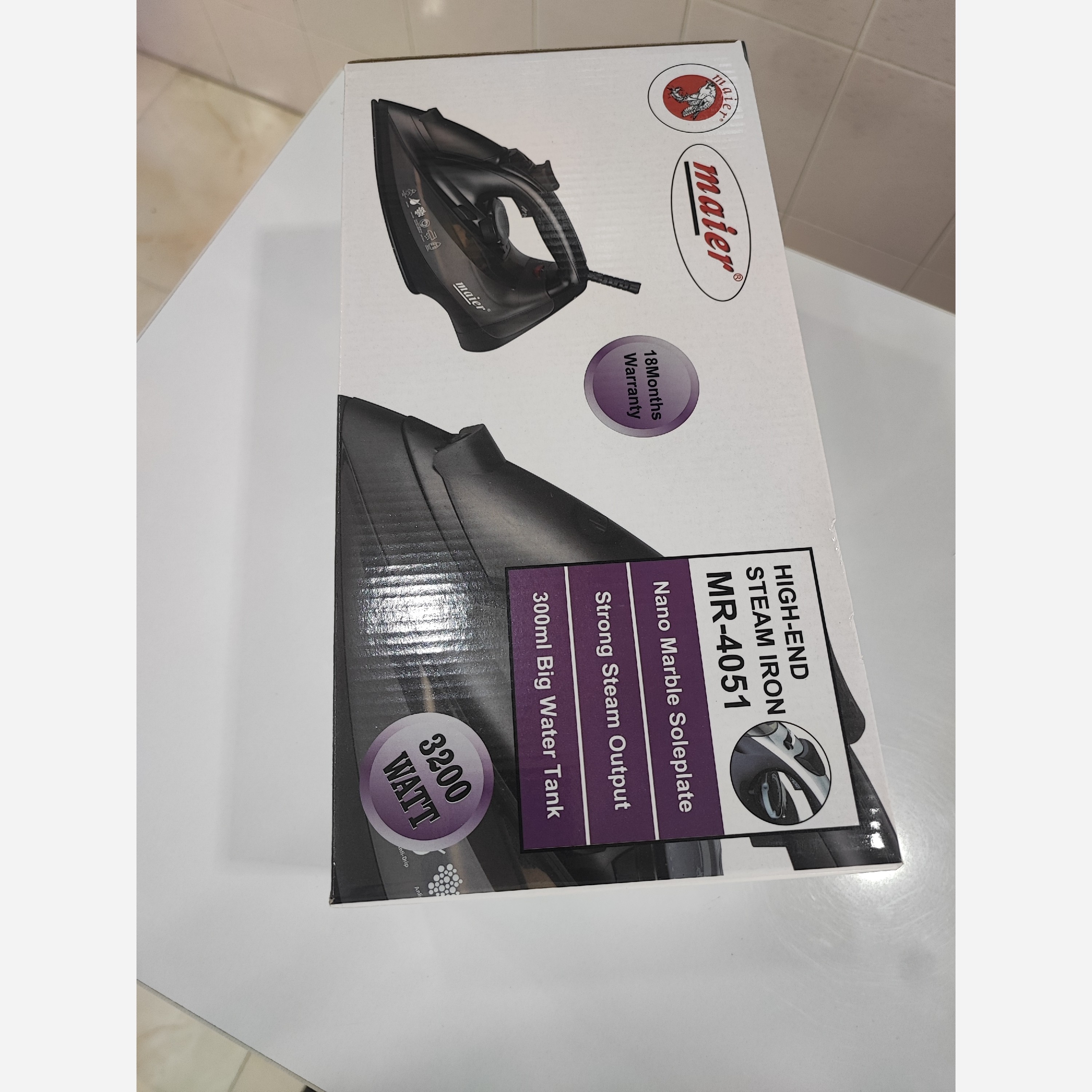 اتو بخار مایر کف نانو سولفات مدل 4051