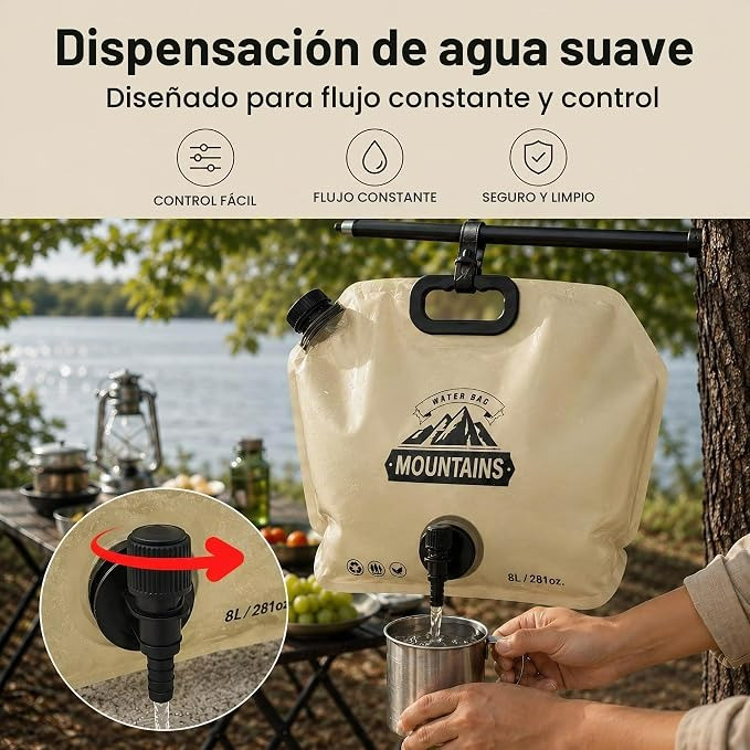 کیسه آب تاشو 8لیتریMontanes