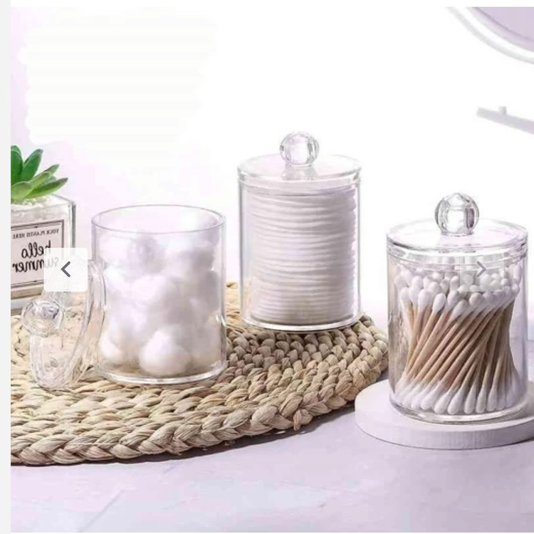 استند گوش پاک کن وپنبه درب دار اکرولیک