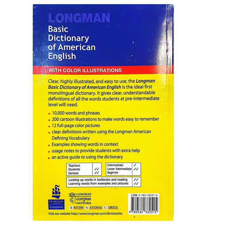 لانگمن بیسیک امریکن دیکشنری Longman Basic Dictionary of American English