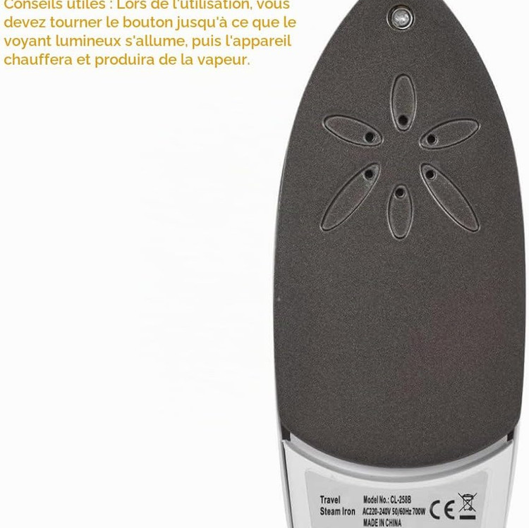 اتو بخار مسافرتی تاشو مدل HT-258B