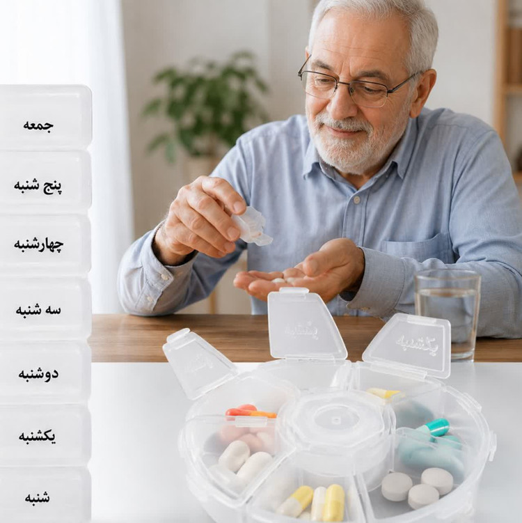 ظرف یادآوری دارو هفتگی
