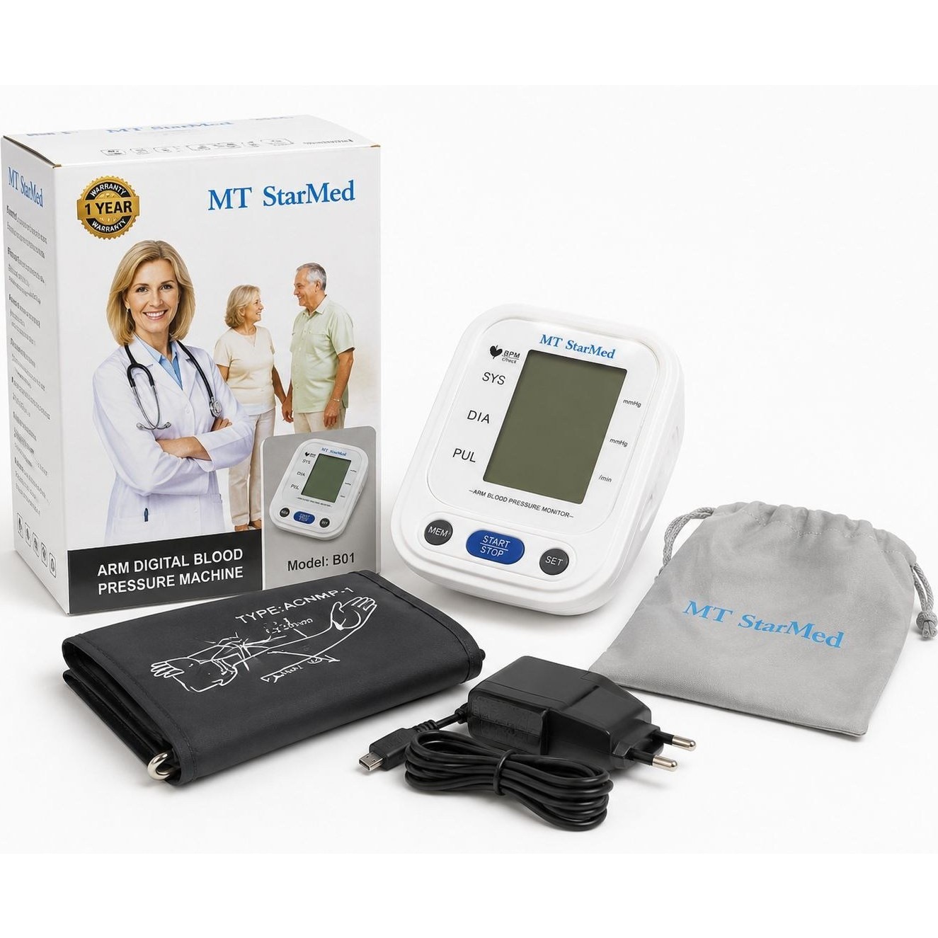 فشارسنج دیجیتال سخنگو MT StarMed مدل B01